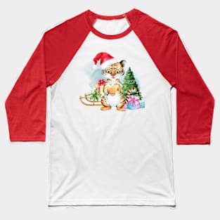 New Year Symbol - Tiger, Christmas Tiger Baseball T-Shirt